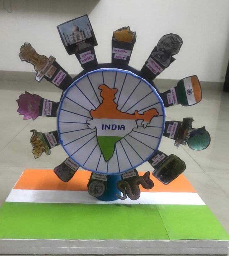 Image depicting National Symbols of India: A Spin Wheel Tribute