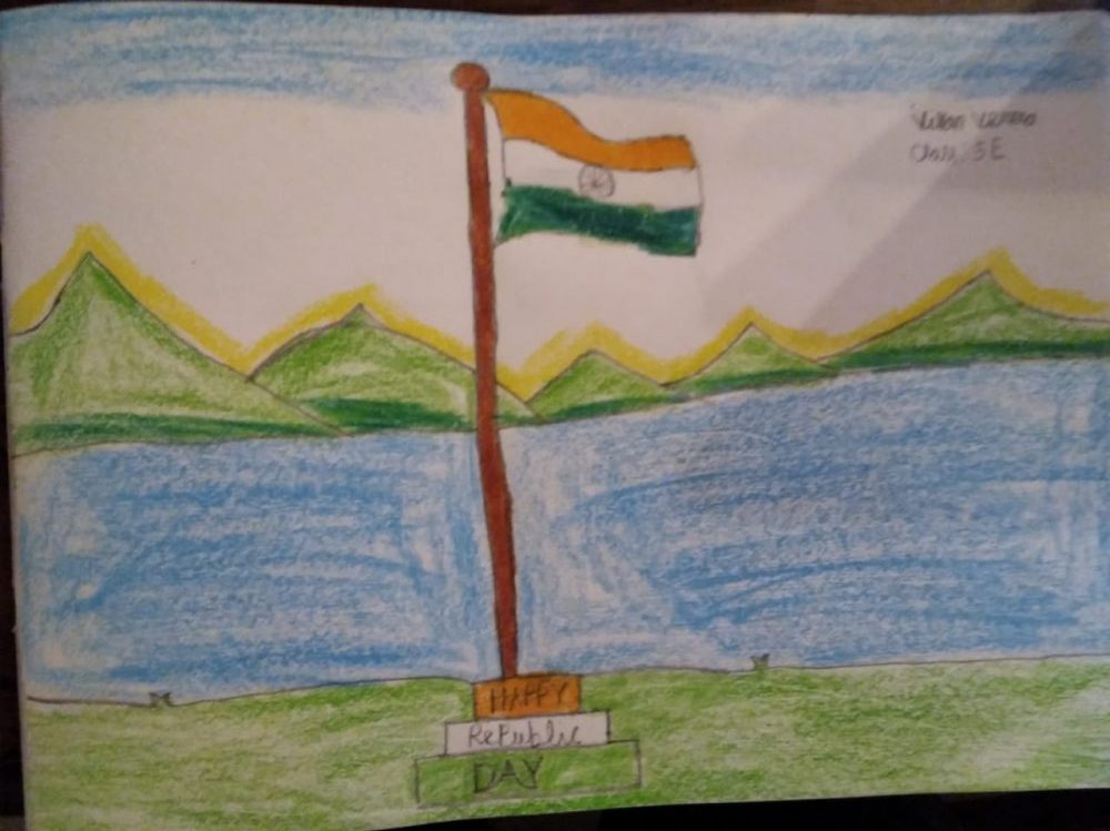 Pencil Sketch On Republic Day - Desi Painters-anthinhphatland.vn