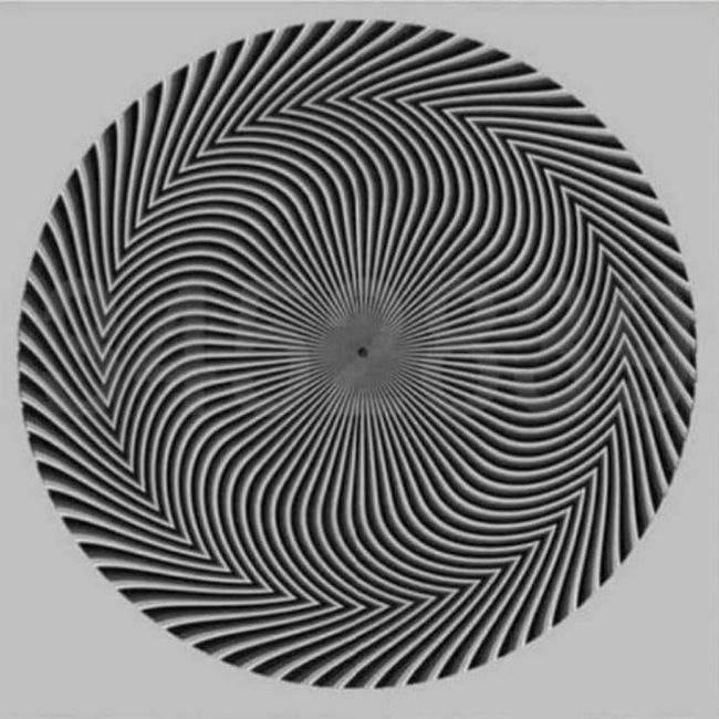 Image depicting optical illusions