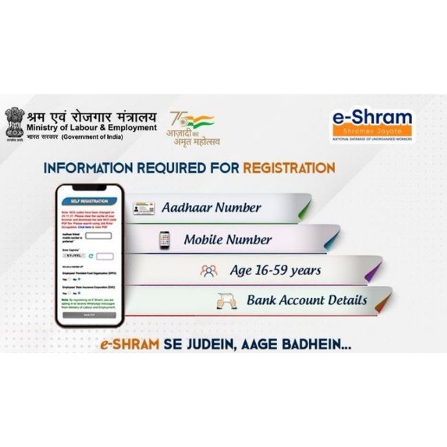 Image depicting E Shram Card Pension Scheme in India!