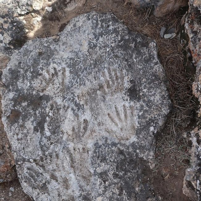 Image depicting World's Oldest Cave Art - Hand and Footprints of Children!