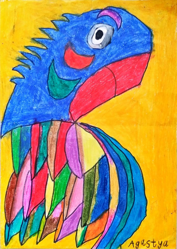 Image depicting Macaw Drawing: A Colorful Creative Expression