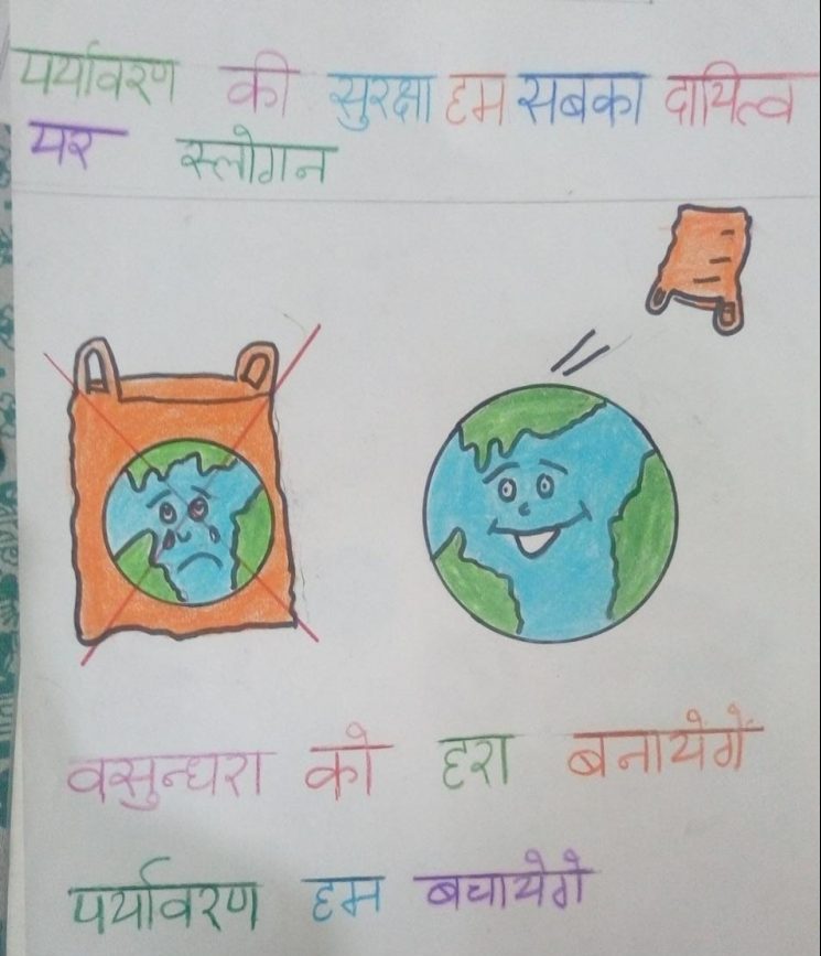 save water poster drawing in hindi, jal sanrakshan, water preservation  poster, #schoolprojectmaker - YouTube