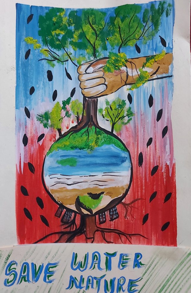How to Van Mahotsav drawing //Save Earth Save Tree drawing//वन महोत्सव पर  चित्र बनाना सिखें। - YouTube
