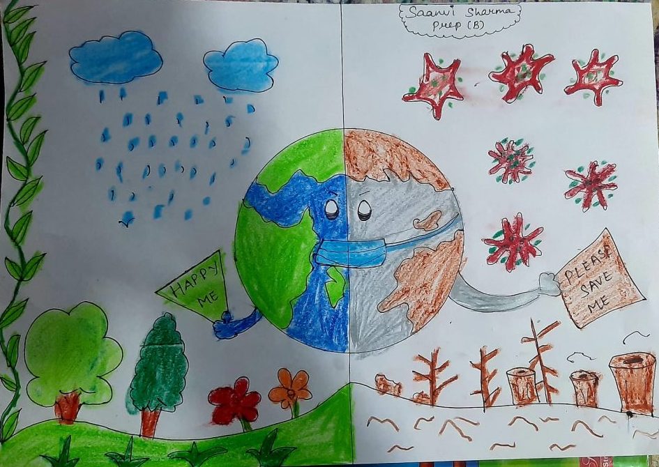 Earth Day Drawing Picture - Drawing Skill-suu.vn