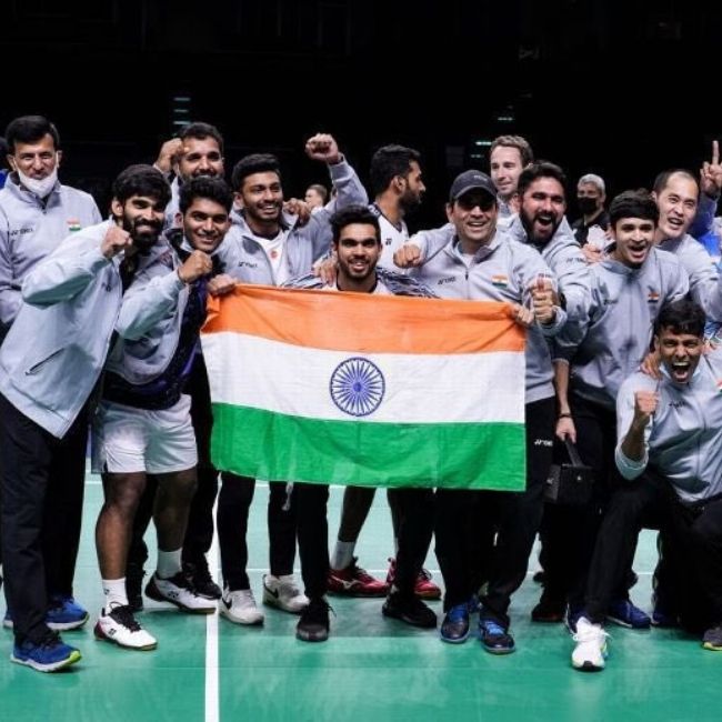 Image depicting India wins Thomas Cup 2022!