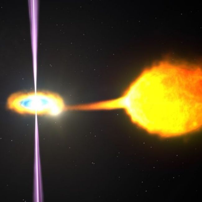 Image depicting black-widow pulsar