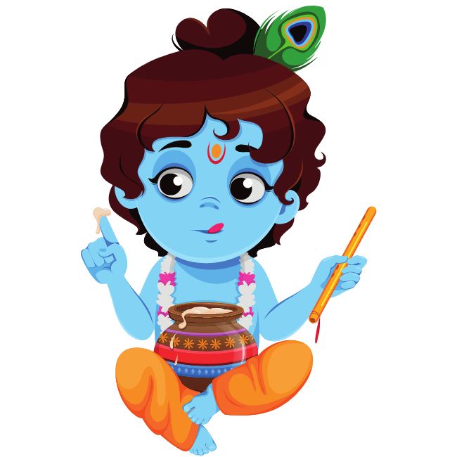Image depicting Krishna Janmashtami!