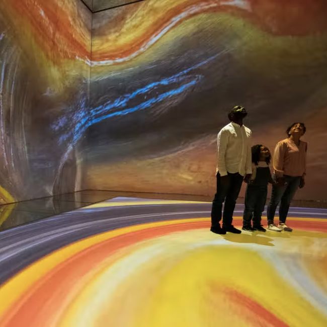 Image depicting London's immersive exhibition offers a unique blend of animation!