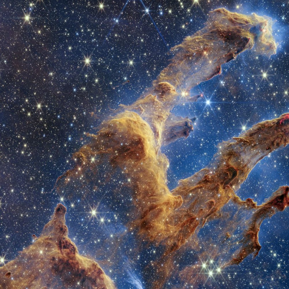 Image depicting The 'Pillars of Creation’ as Seen Through James Webb!