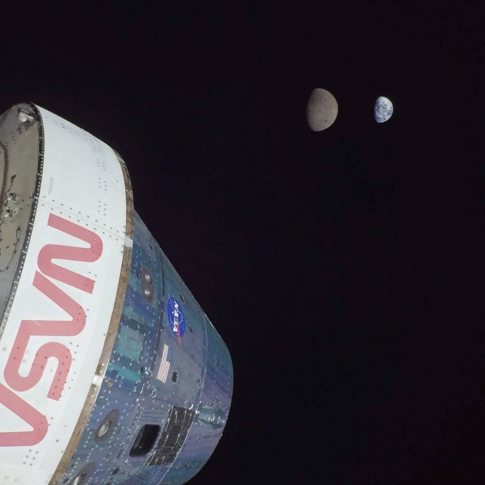 Image depicting NASA Orion images Record-distance Earth & Moon!
