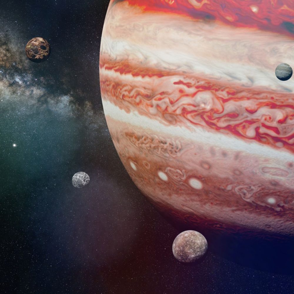 Image depicting Jupiter has the most moons!
