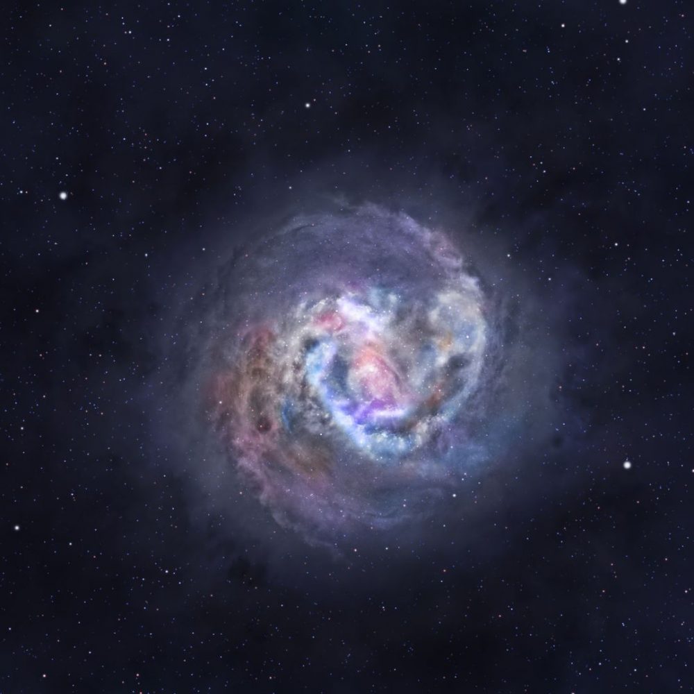 Image depicting Hawaii has a perfect spiral galaxy!