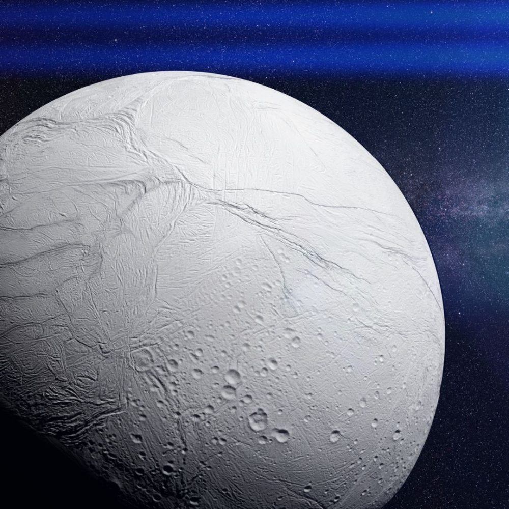 Image depicting Saturn's icy moon could indicate life!