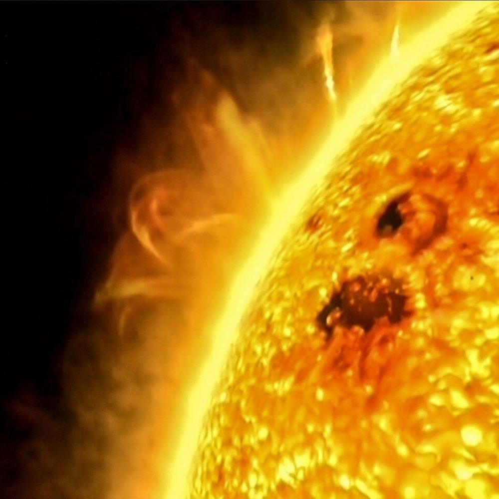 Image depicting Wow! Giant Waterfall of Fire on the Sun!