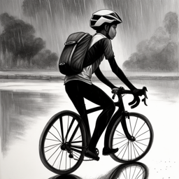 Image depicting Rain or Shine, Cyclist's Success on Exam Day!