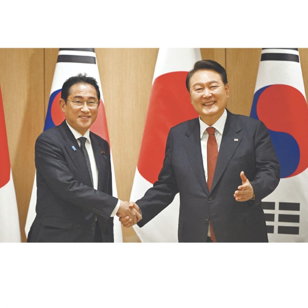 Image depicting Japan and South Korea become new friends!