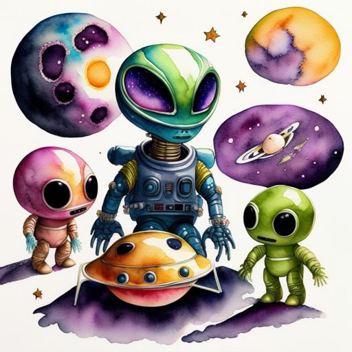 Image depicting Alien Space Toys Confuse Galactic Scientists!