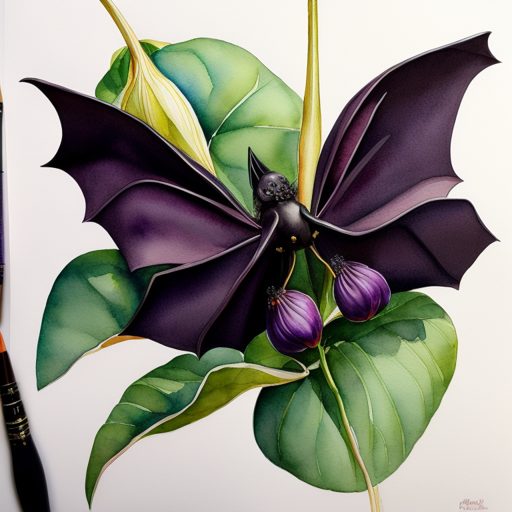 Image depicting Black Bat Flower - Unique Flowers!