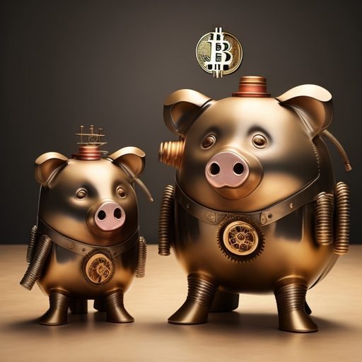 Image depicting Piggy Banks Protest as Kids Demand Bitcoin!