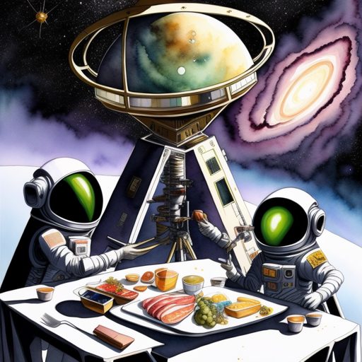 Image depicting Space Telescope Spies Aliens Having Lunch!