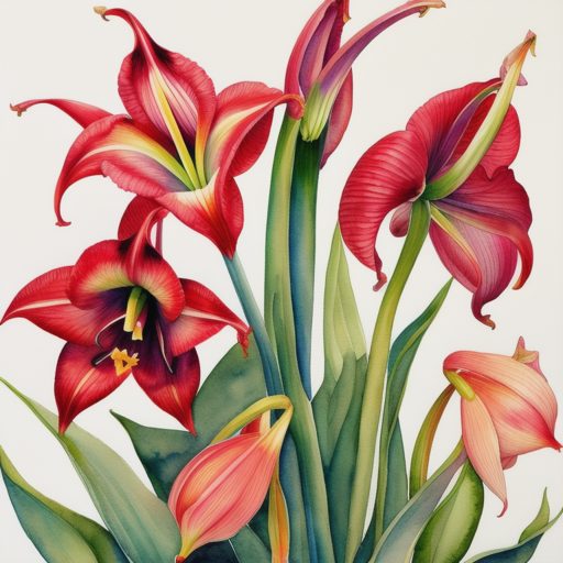 Image depicting Amaryllis (Hippeastrum) - Unique Flowers!