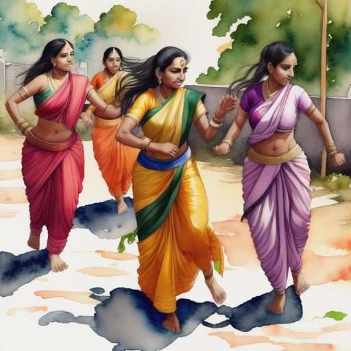 Image depicting Sari-ously Strong Women Kabaddi Victory!