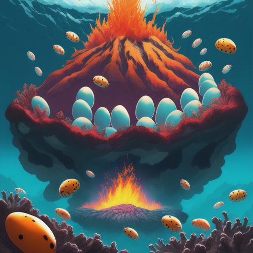 Image depicting Volcano Alive with Huge Eggs!