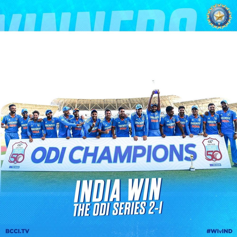 Image depicting India Triumphs, Wins ODI Series!