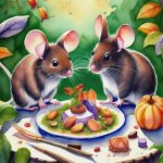 Image depicting Whiskered Delights: Mice Feast Poem