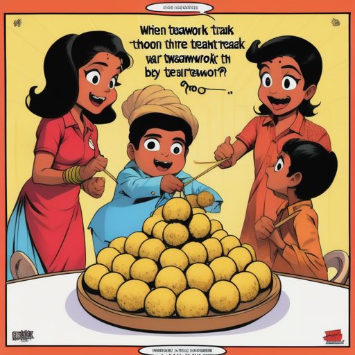 Image depicting Besan Ke Laddu: Teamwork Tastes Sweet!