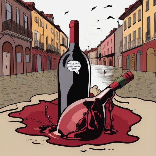 Image depicting Europe Portugal: Wine Spill Floods Streets