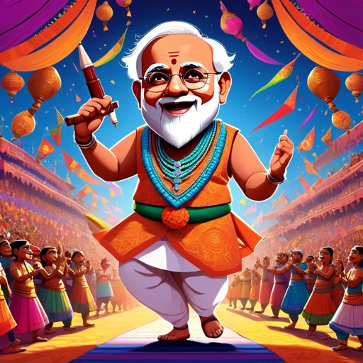 Image depicting PM Modi Pens Viral Garba Hit!