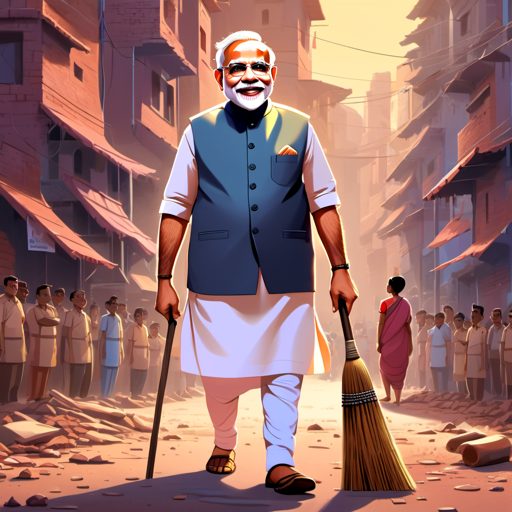 Image depicting PM Modi: Swasthya Through Swachhata Initiative!