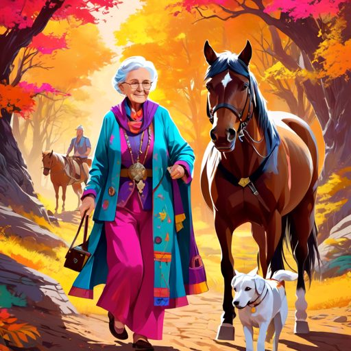 Image depicting Woman Aged 80, Horse, Dog: An Epic Journey!