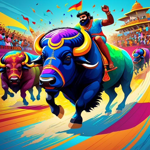 Image depicting Buffalo Race Thrills: Bengaluru's Kambala