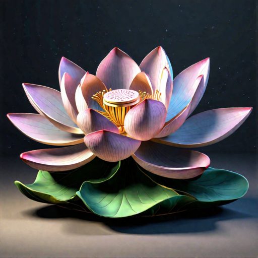 Image depicting Groovy Lotus: Blooming with Bling!