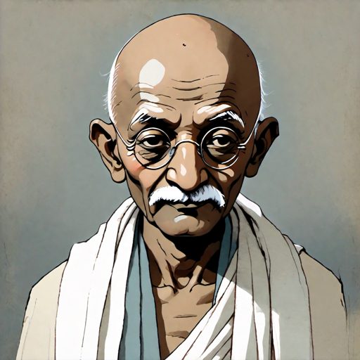 Image depicting Mahatma Gandhi - Human Rights Hero