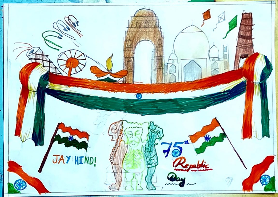 Republic Day Drawing for Kids: Celebrate Patriotism via Art - The Real  School