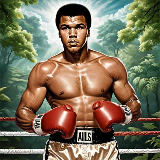 Image depicting Cassius Clay Muhammad Ali: A Legendary Journey