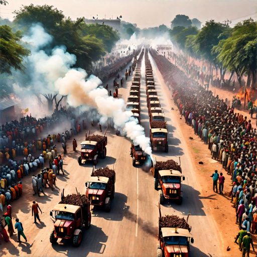 Image depicting Delhi Fortress Sees Punjab Farmers Protest