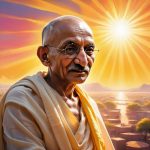 Image depicting Mahatma Gandhi: Verse Tribute by Abhinesh Bhat