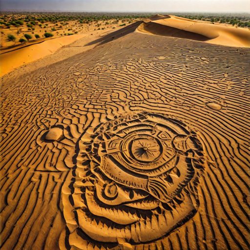 Image depicting India's Thar Desert has the world's largest geoglyph
