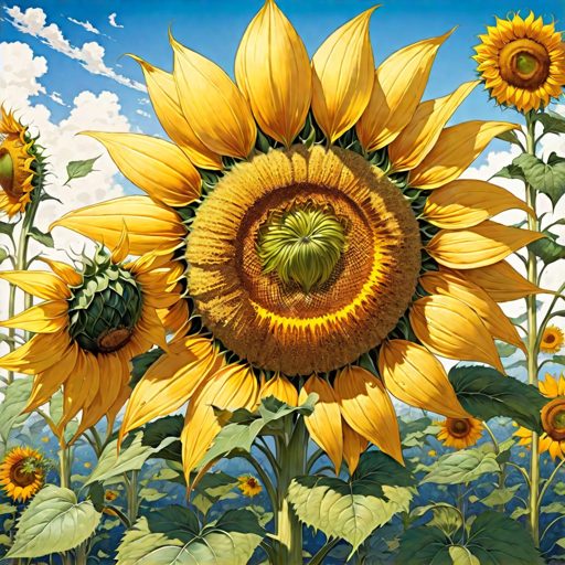 Image depicting Sunflowers: Brightening Days, Spreading Happiness