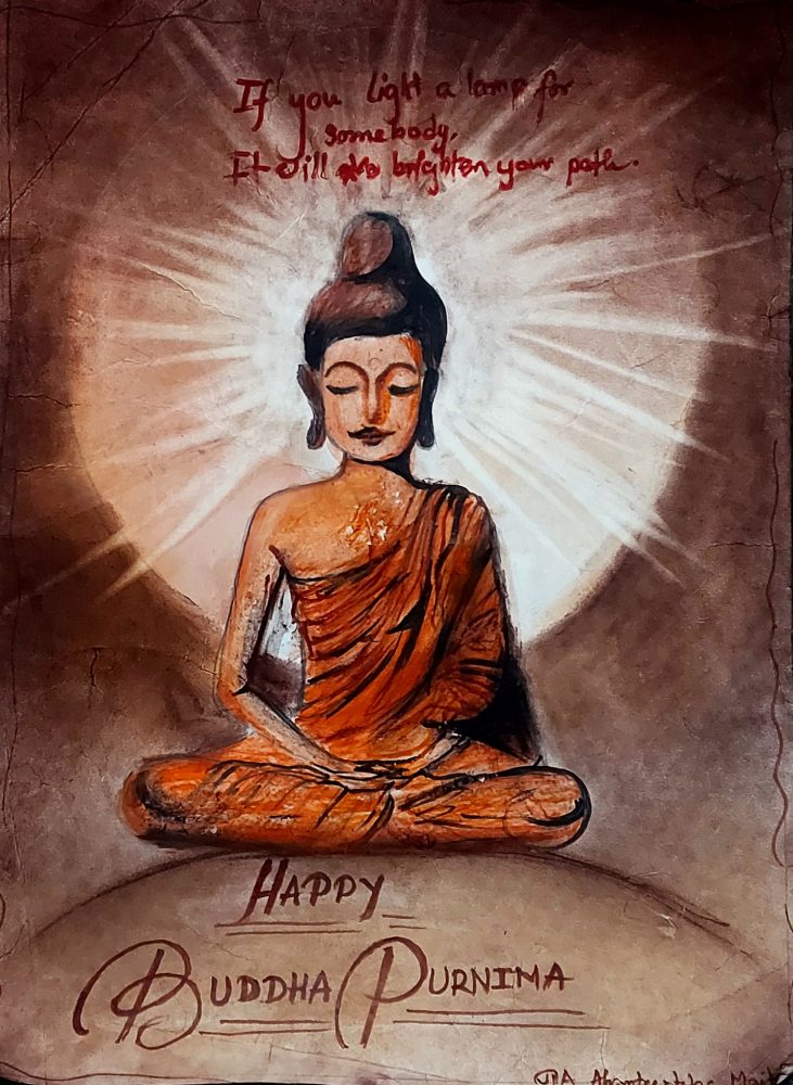 Image depicting A Luminous Tribute to Buddha Purnima