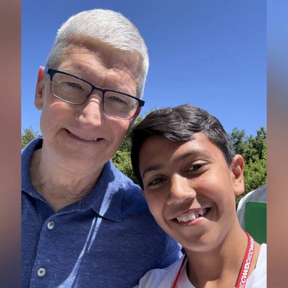 Image depicting Apple CEO Tim Cook Meets Indian-Origin Teen Prodigy