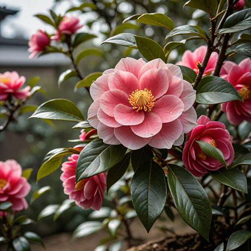 Image depicting Higo Camellia: The Rare Samurai Camellia of Japan