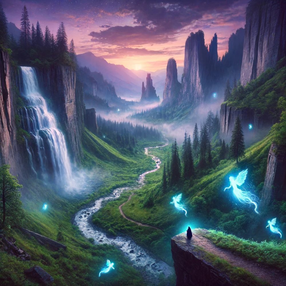 image depicting The Valley of the Whistlers and the Eternal Flame Falls