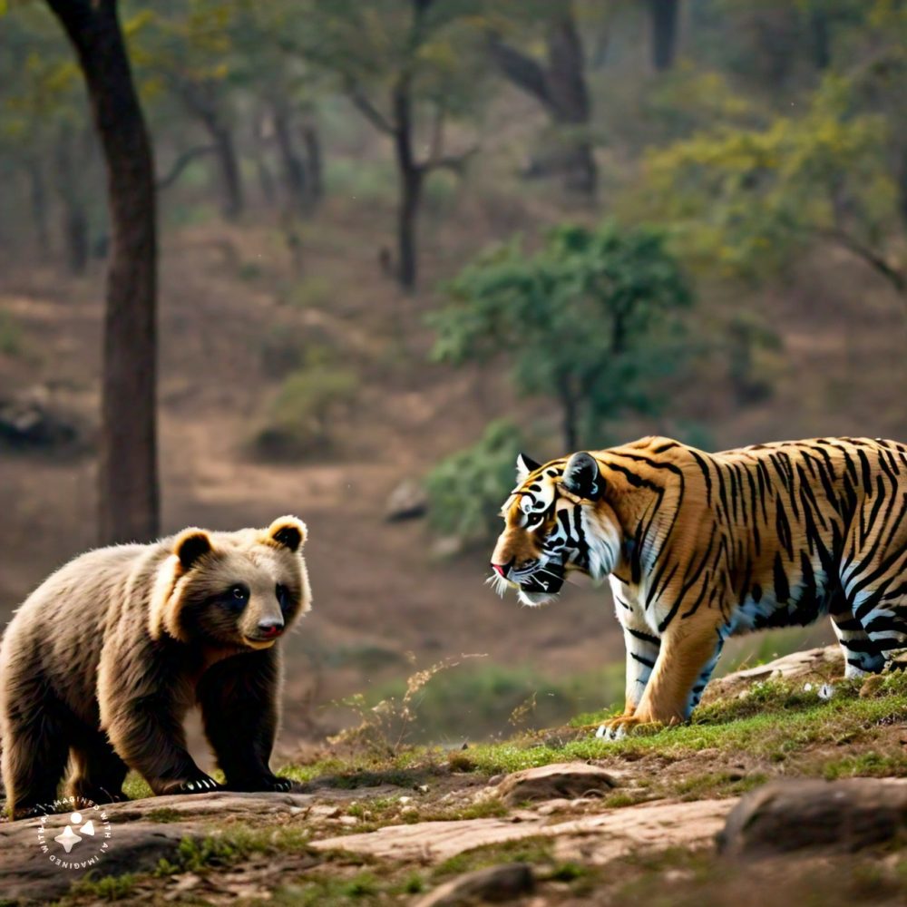 Image depicting When Bear Met Tigress: A Tale from the Pilibhit Wilds