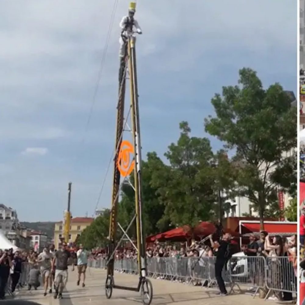 Image depicting World Records: French Inventors Shatter Tallest Bike Record